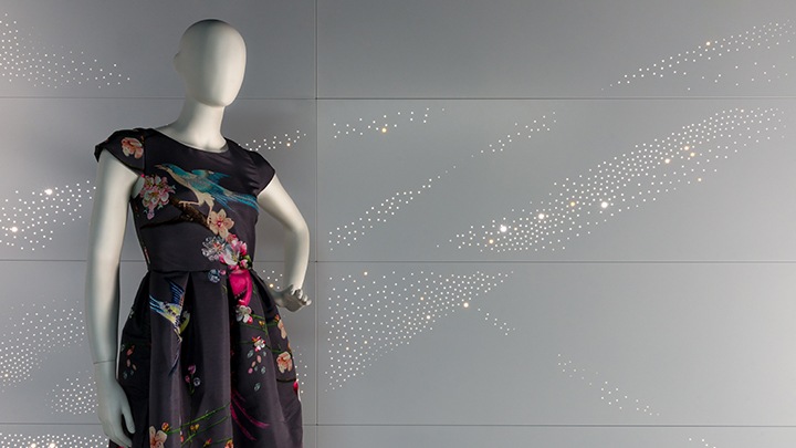 Philips Lighting tilbyder luminous patterns i mange forskellige belysningsvarianter, såsom denne fantastiske grafiske lyseffekt