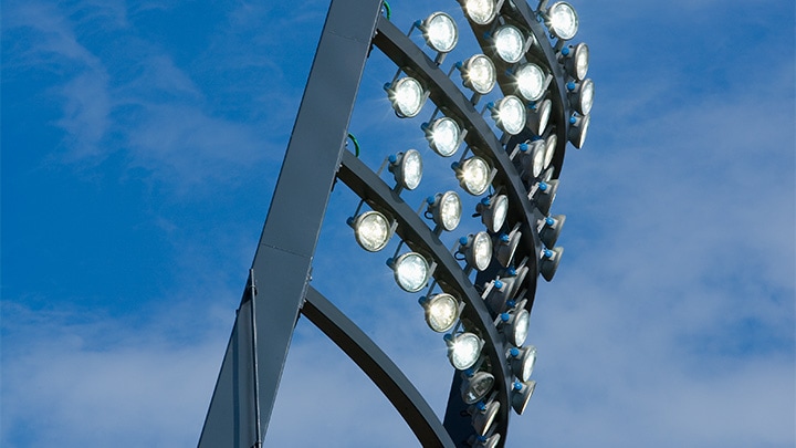 Sportsbelysning på Aalborg Stadion