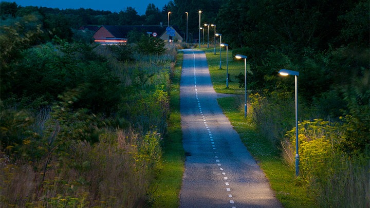 LED-belysning i mørke