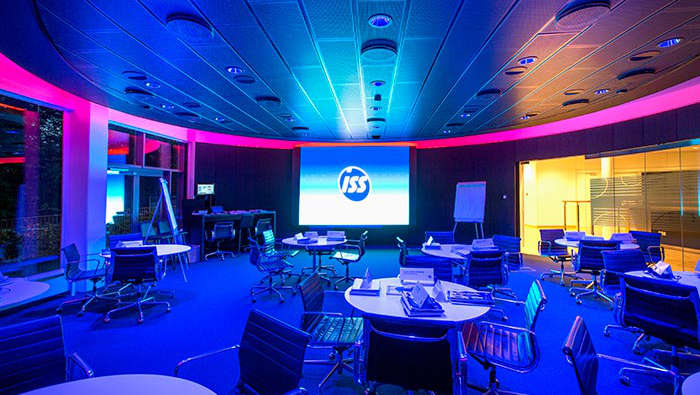 Et kig indenfor i den Philips-belyste universitetsafdeling på ISS 
