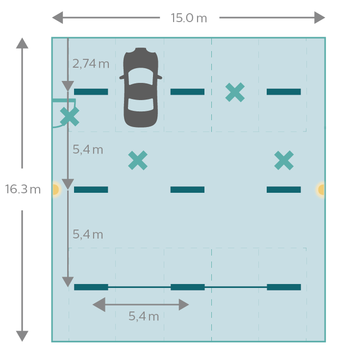 Car park diagram