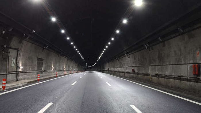 Indgangen til Lundbytunnel