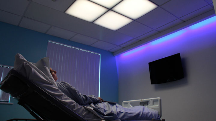 Belysningssystem på patientstuer