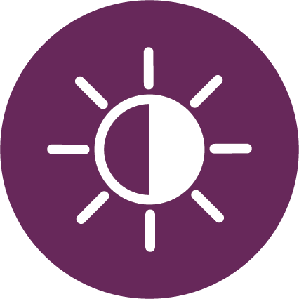 juster atmosfæren symbol lysstyrke