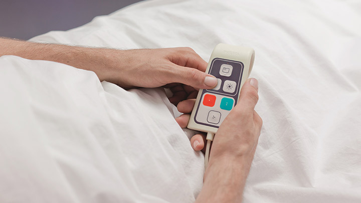 Philips Lightings HealWell-fjernbetjening til patienter giver en bedre oplevelse for patienterne med brugerdefineret belysning