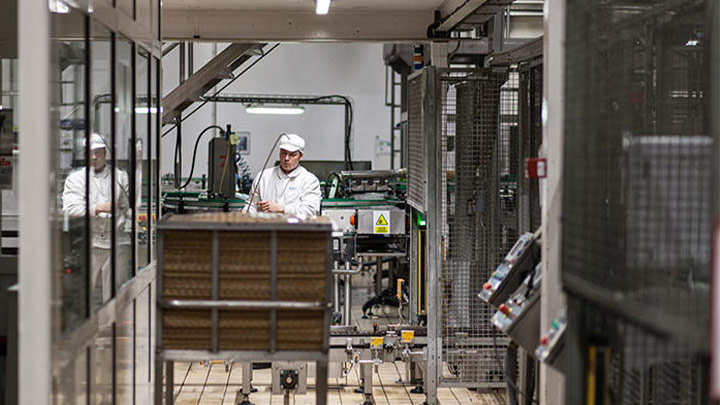 Hero-fabriksbelysning til fødevareindustrien