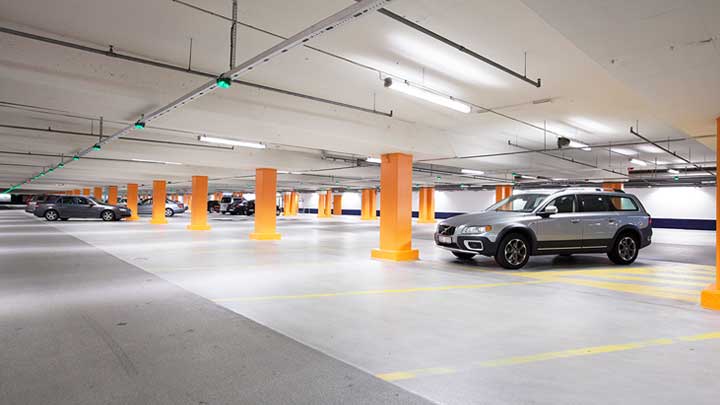 Parkeringshuset ved Globen