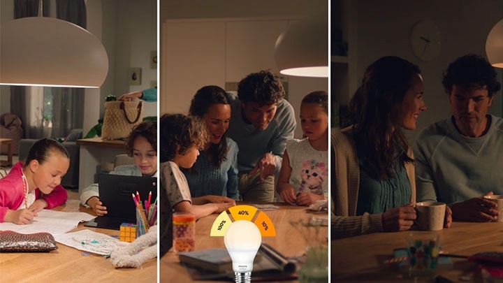 Philips SceneSwitch LED pære indstilling indikerer fuld lysstyrke