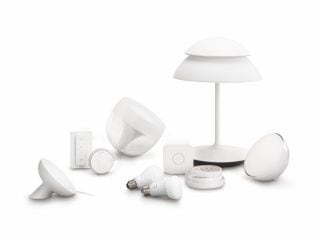 Philips Hue intelligent LED produkter: bordlamper, pærer og tilbehør.