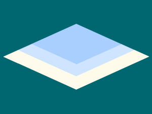 Refleksioner skaber en illusionen af et vindue