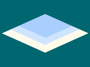 Refleksioner skaber en illusionen af et vindue